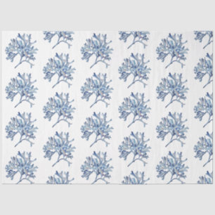 Papel De Seda Diseño Serie 32 de Conchas de Acuarela Submarina