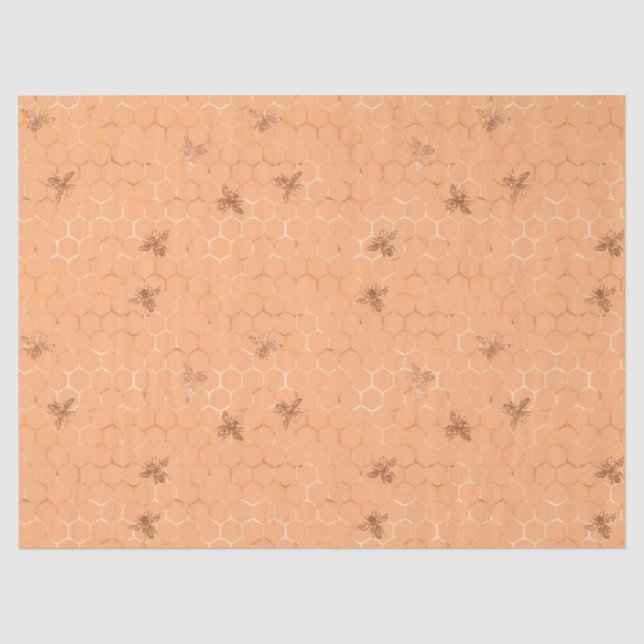 Papel de seda Diseño Serie Abeja del Bosque 5 (Anverso)
