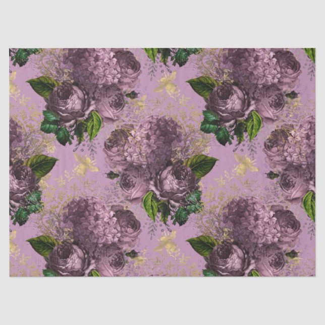 Papel De Seda Diseño Serie Abeja Jardín de Té 45 (Anverso)
