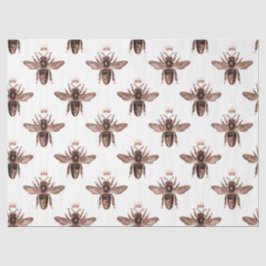 Papel de seda Diseño Serie Abeja Oro Rosa 6