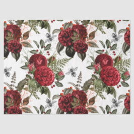 Papel De Seda Diseño Serie Abeja Rosa Roja 57