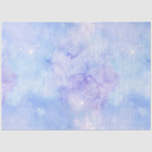 Papel De Seda Diseño Serie Galaxia Azul Claro 6