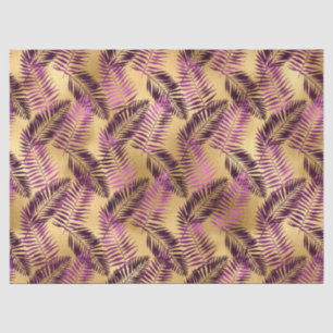 Papel De Seda Diseño serie Leopard morado y dorado 10