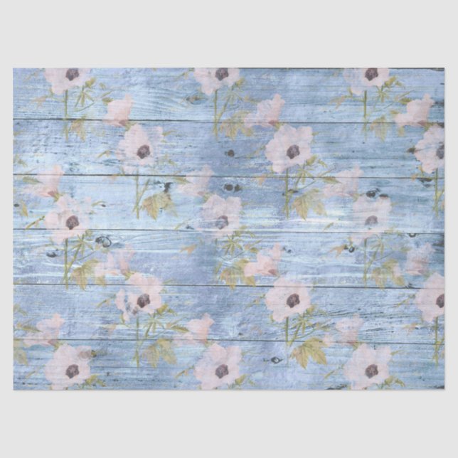 Papel De Seda Diseño Serie Madera Shabby Chic 4 (Anverso)