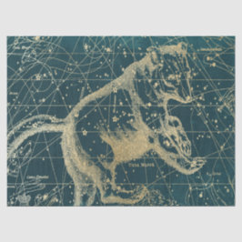 Papel De Seda Diseño Serie Mapa Estelar Galaxia Dorada 7