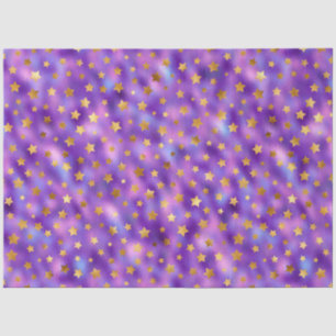 Papel De Seda Diseño serie morado y dorado 11