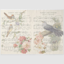 Papel De Seda Diseño Serie Pájaro Vintage 7