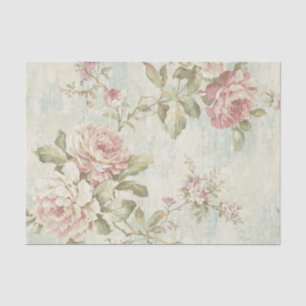 Papel De Seda Diseño Serie Rosa Shabby Chic 16
