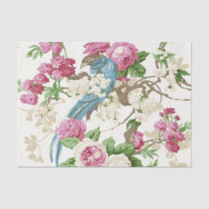 Papel De Seda Diseño Serie Rosa Shabby Chic 4