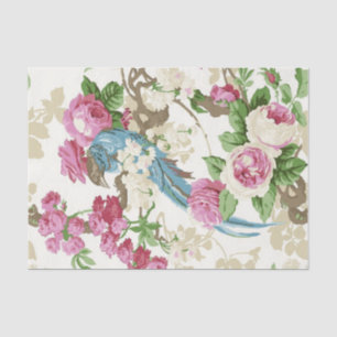Papel De Seda Diseño Serie Rosa Shabby Chic 5