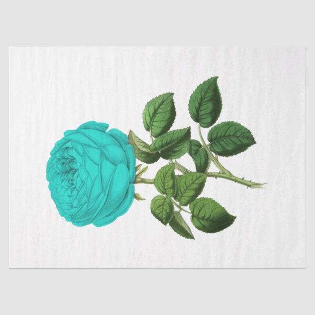 Papel De Seda Diseño Serie Rosa Vintage 139 (Anverso)
