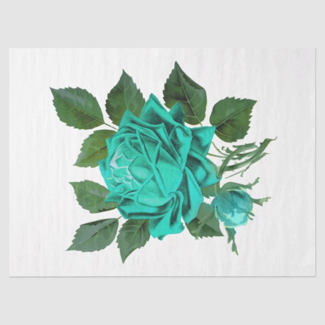 Papel De Seda Diseño Serie Rosa Vintage 143 (Anverso)