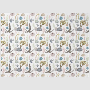 Papel de seda diseño serie vida marina 10