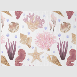 Papel de seda diseño serie vida marina 23