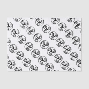 Papel De Seda Diseño tradicional de Triskele Celta