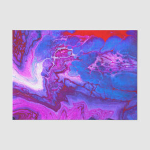 Papel De Seda Diseños de mármol púrpura de líquido acrílico