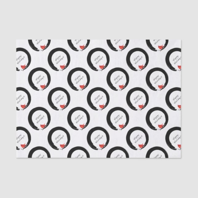 Papel De Seda Diseños de Navidades Zen (Anverso)