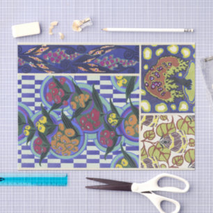 Papel De Seda Diseños florales vintage   Émile-Allain Séguy