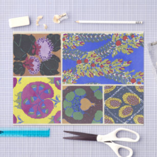 Papel De Seda Diseños florales vintage   Émile-Allain Séguy