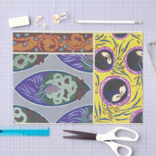 Papel De Seda Diseños florales vintage Émile-Allain Séguy