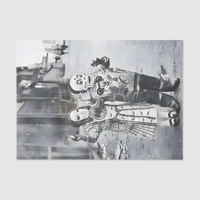 Papel De Seda Disfraces para niños de Halloween (Anverso)