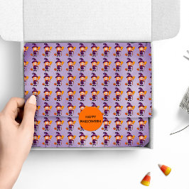 Papel De Seda Disfraz de bruja de Halloween para niños