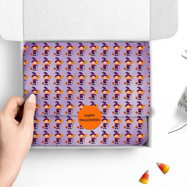 Papel De Seda Disfraz de bruja de Halloween para niños (Subido por el creador)