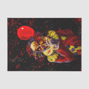 Papel De Seda Disfraz de payaso de Halloween aterrador para fies