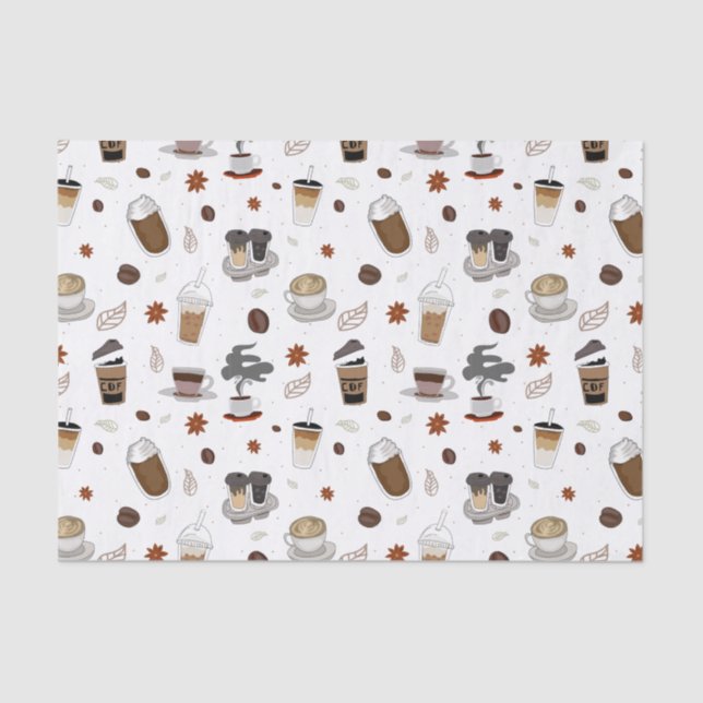 Papel De Seda Disfrute de su negocio de café (Anverso)