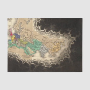 Papel De Seda Disolución del imperio del ANUNCIO de Carlomagno