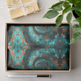 Papel De Seda Distressed Patina Copper Vintage Ephemera 