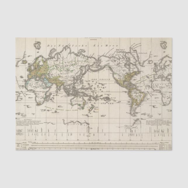 Papel De Seda distribución de la gente germánica de Indo (Anverso)