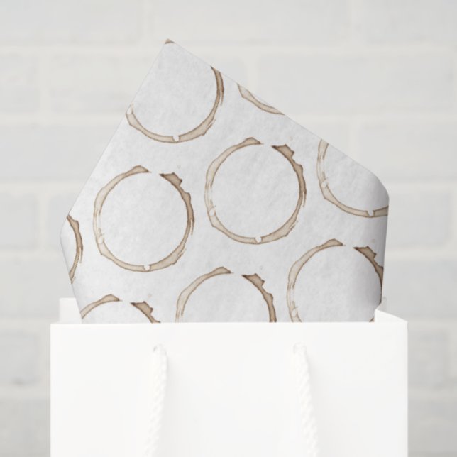 Papel De Seda Diversión artesanal marrón en los anillos de los C (Bolsa de regalo)