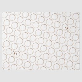 Papel De Seda Diversión artesanal marrón en los anillos de los C