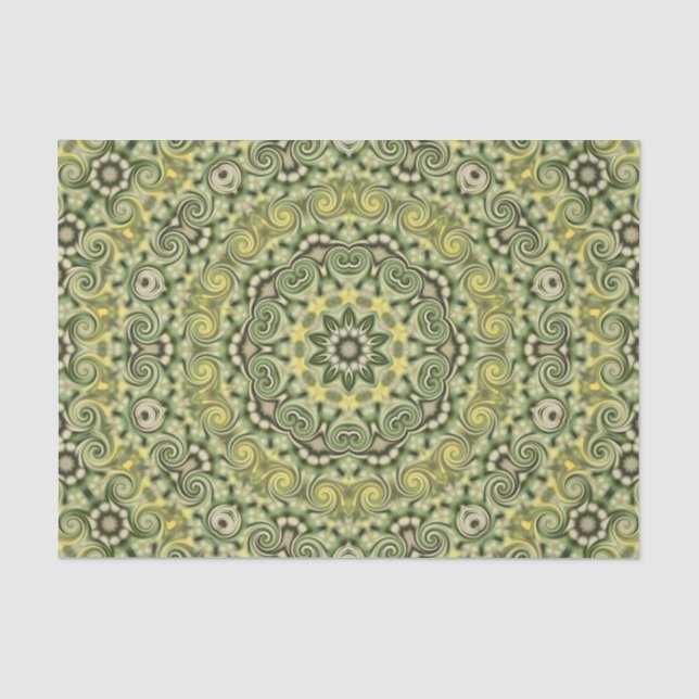 Papel De Seda Diversión con Lime Green (Anverso)