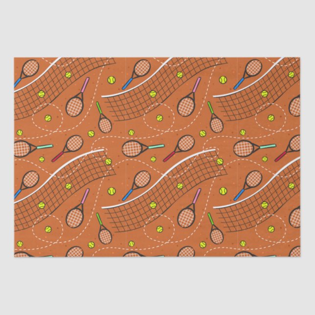 Papel De Seda Diversión de juego de tenis (Anverso)