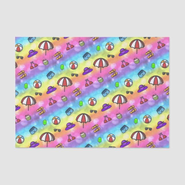 Papel De Seda Diversión de verano (Anverso)