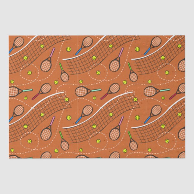 Papel De Seda Diversión en el juego de tenis   (Anverso)