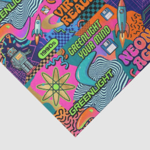 Papel De Seda Diversión Retro