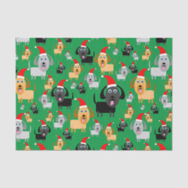 Papel De Seda Diversión y perros de perrito lindos en los gorras