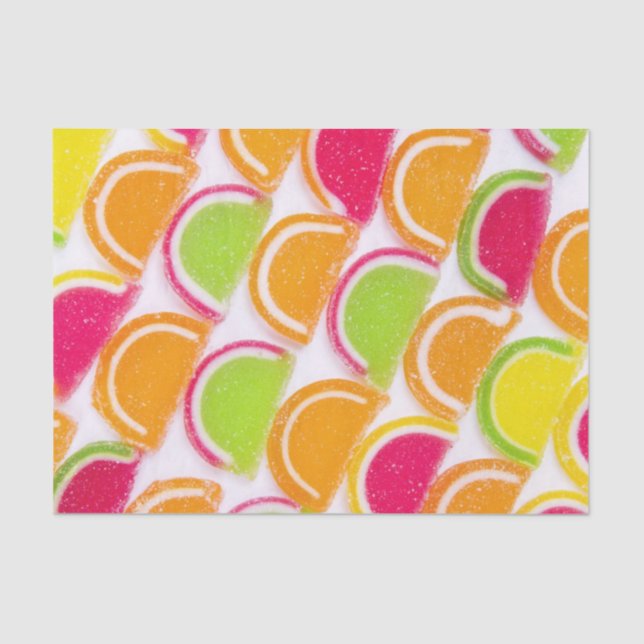 Papel De Seda Diverso caramelo colorido de la jalea (Anverso)