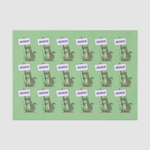 Papel De Seda Divertido cocodrilo alineador con personalizado de
