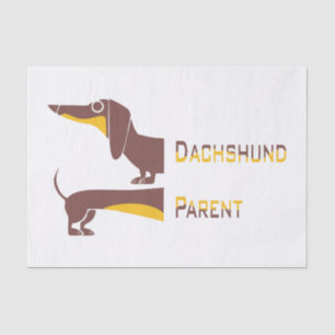 Papel De Seda Divertido dachshund lindo para padres de perros la