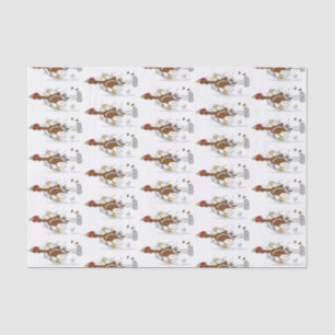 Papel De Seda Divertido ilustracion de pollo fresco y personaliz