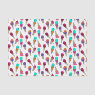 Papel De Seda Divertido Melty verano Gótico Skull Helado Crema r