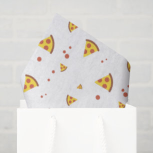 Papel De Seda Divertido patrón minimalista de pizza de pepperoni