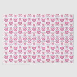 Papel De Seda Divertido pig Love Pun