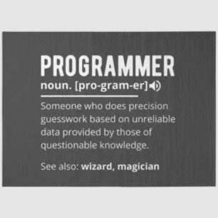 Papel De Seda Divertido programador de código de desarrollador s