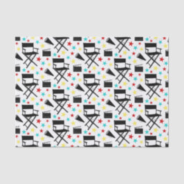 Papel De Seda Divertido tejido de patrón de fiesta de película