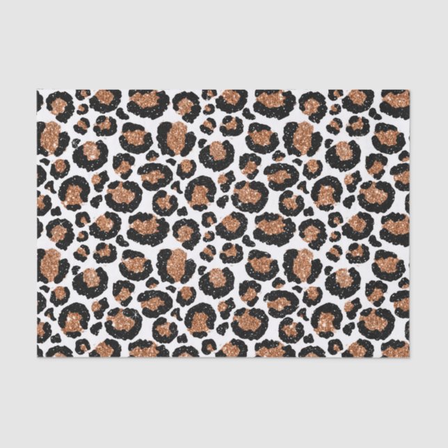 Papel De Seda Divertido Wild Cheetah Pattern Jungle Cumpleaños P (Anverso)